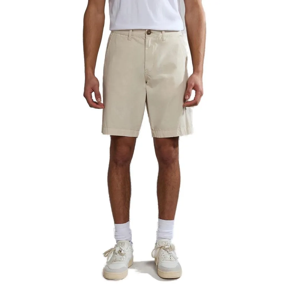 Napapijri Men's Beige Cotton Short