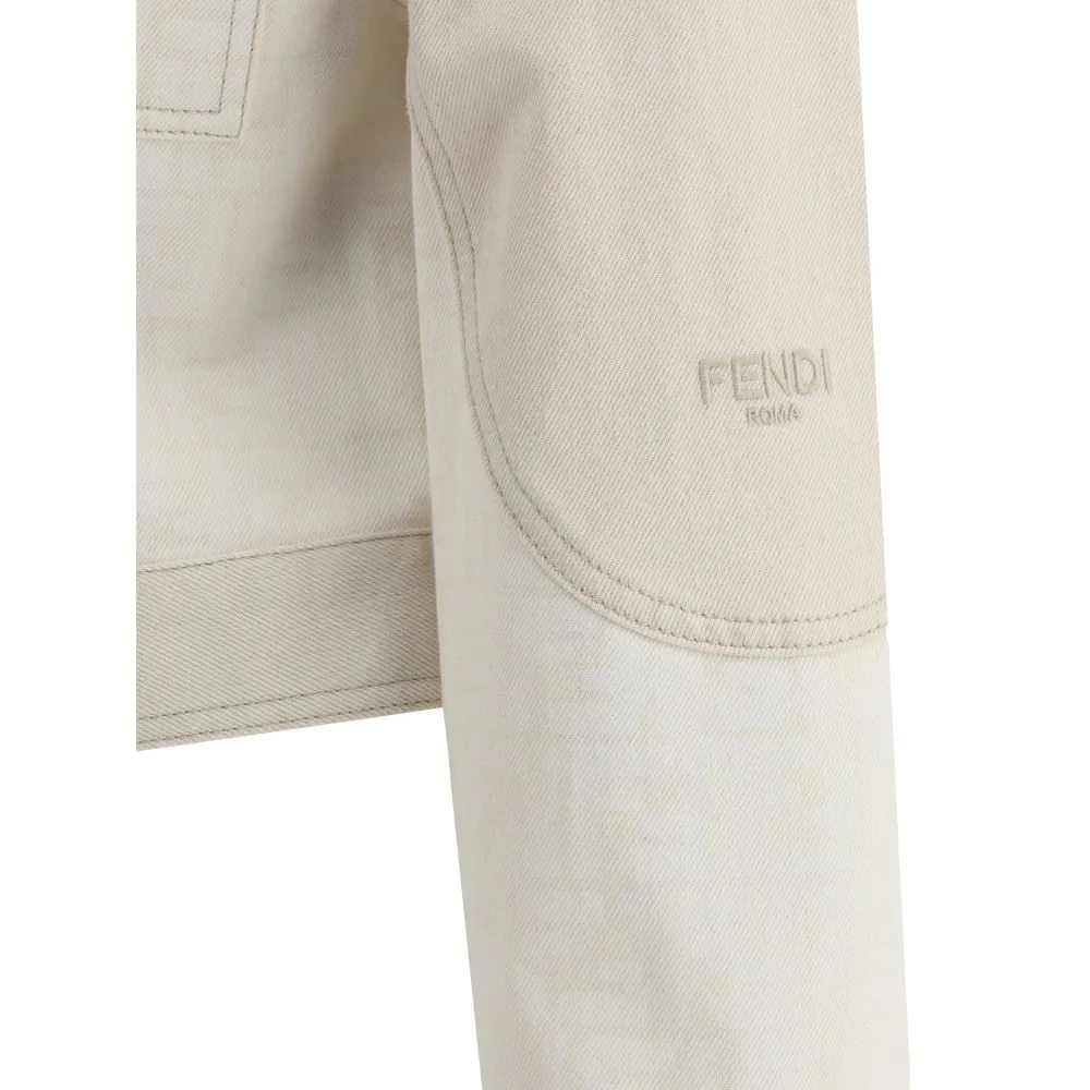 Fendi Women's FF print Denim Gacket
