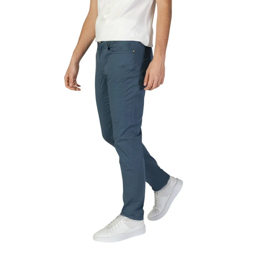 Jeckerson Men's Blue Cotton Jeans & Pant