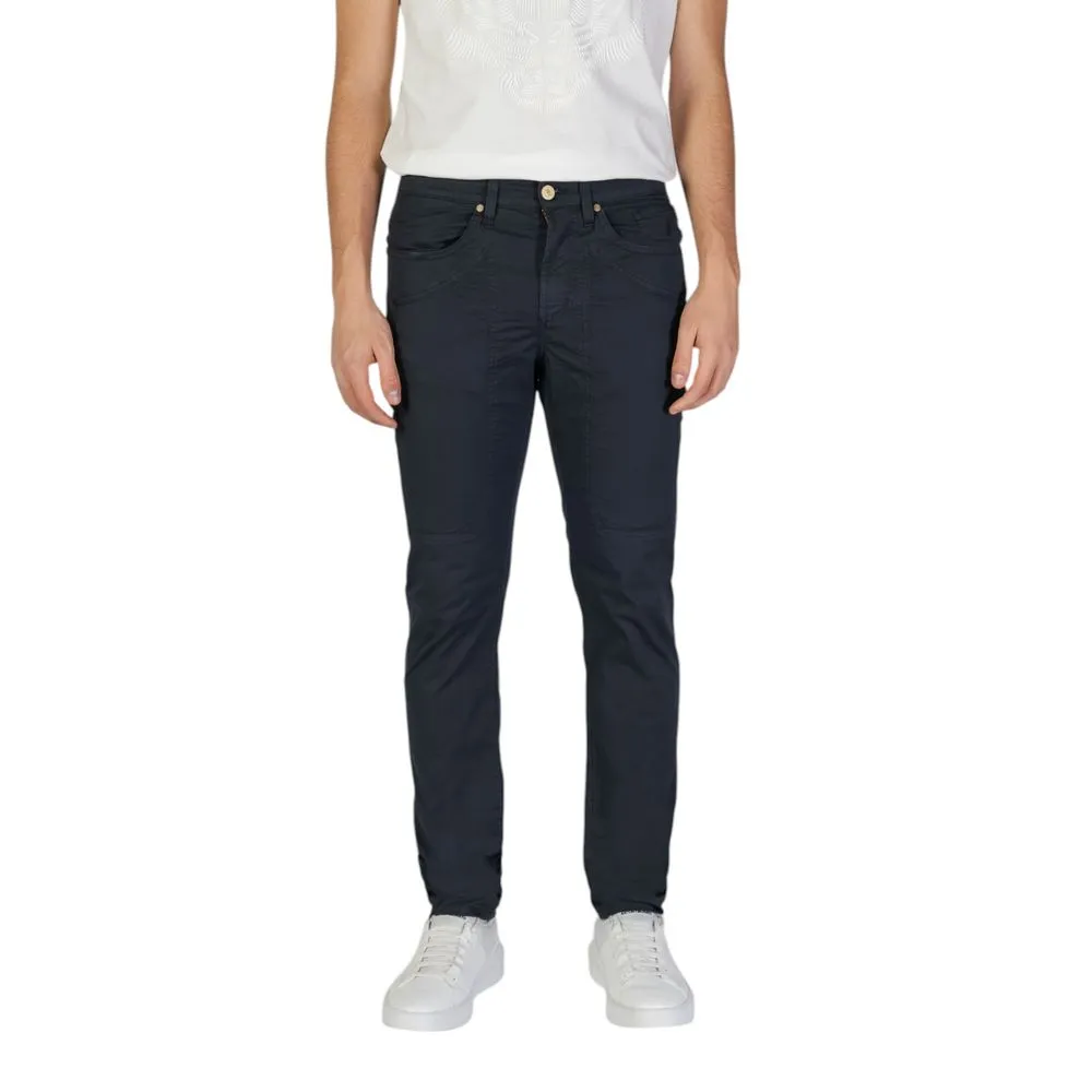Jeckerson Men's Blue Cotton Jeans & Pant