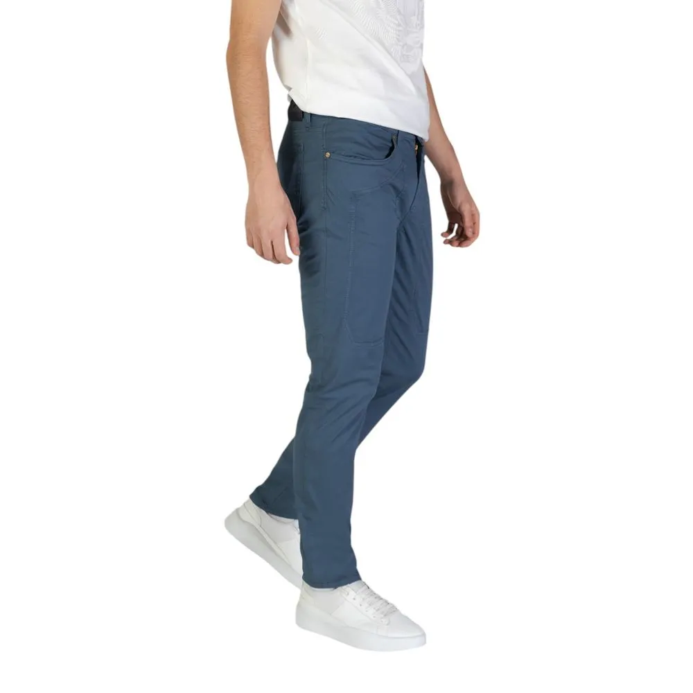Jeckerson Men's Blue Cotton Jeans & Pant