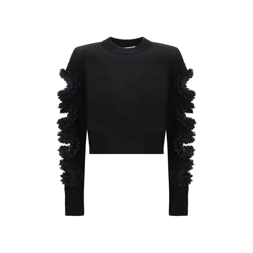 Self-Portrait Women's Lace Cut-Out Detail Sweater