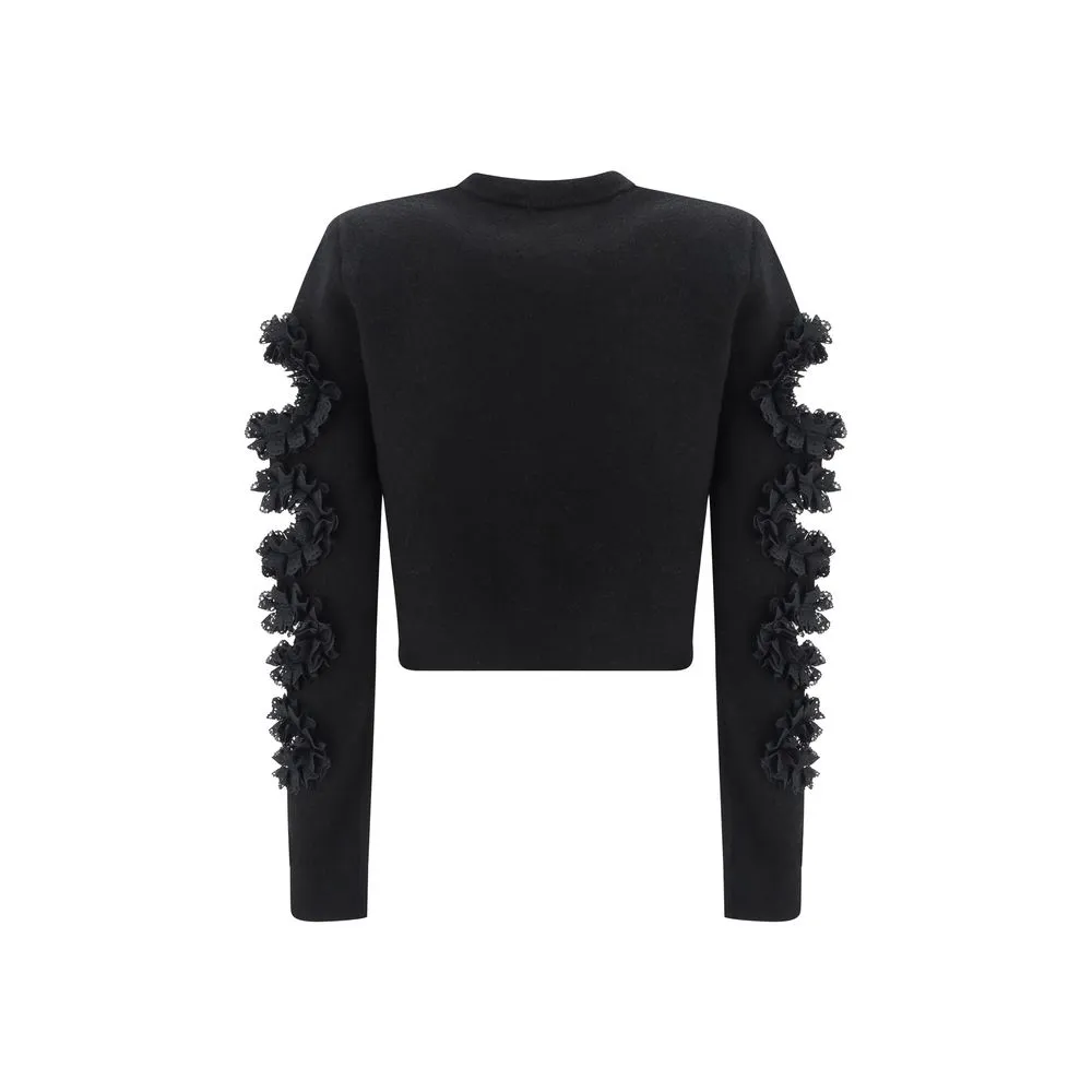 Self-Portrait Women's Lace Cut-Out Detail Sweater