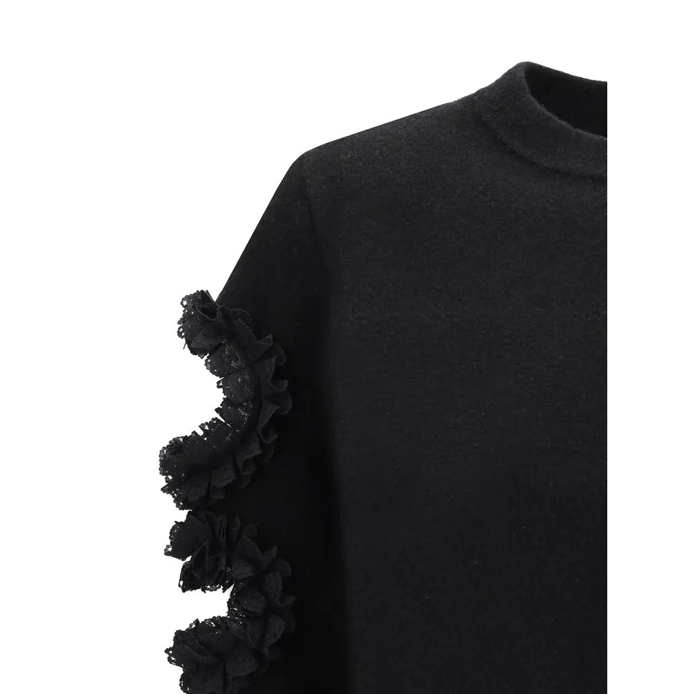 Self-Portrait Women's Lace Cut-Out Detail Sweater