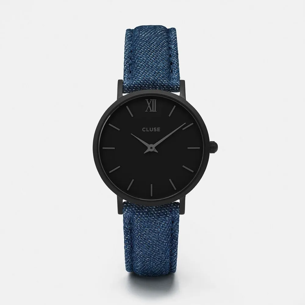 Cluse Unisex Blue Leather Watch