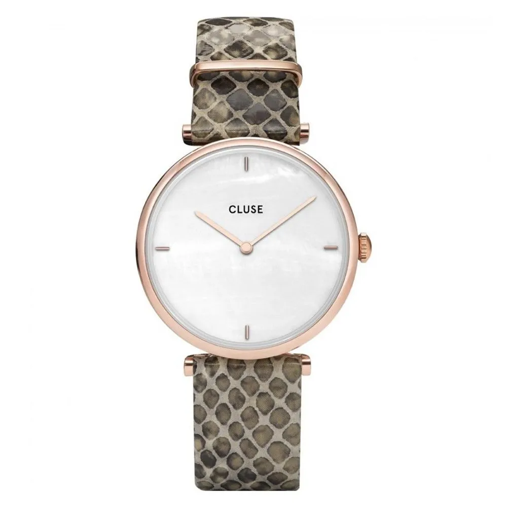 Cluse Women's Beige Leather Watch