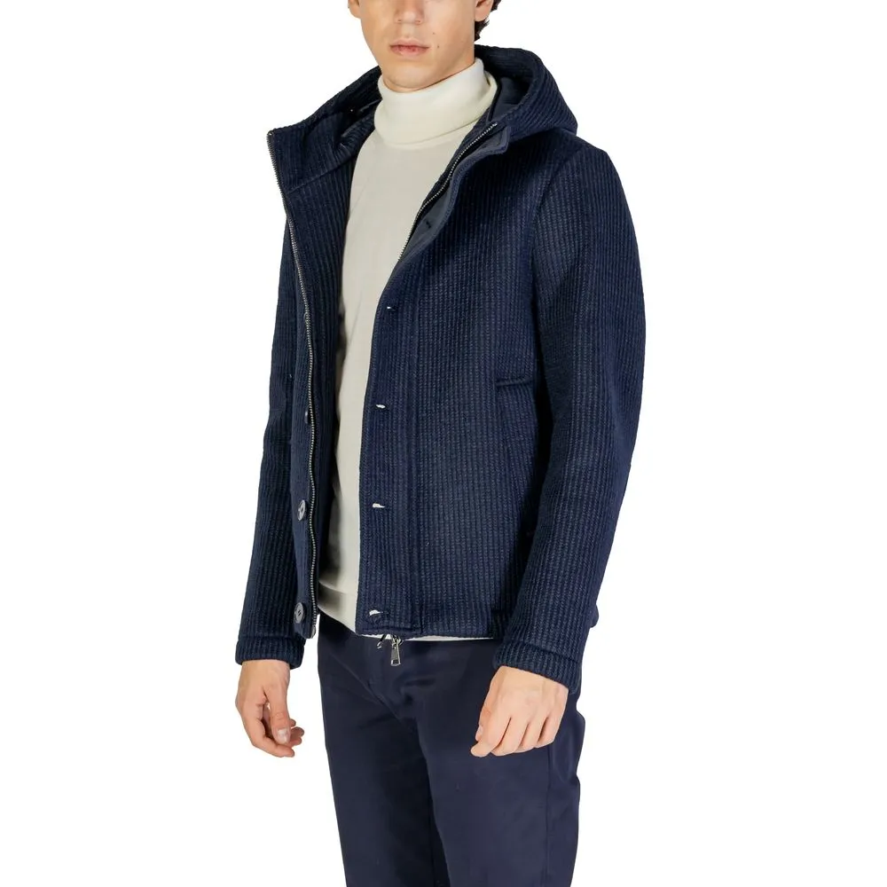 Hydra Clothing Men's Blue Polyester Jacket