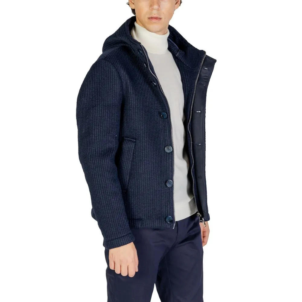 Hydra Clothing Men's Blue Polyester Jacket
