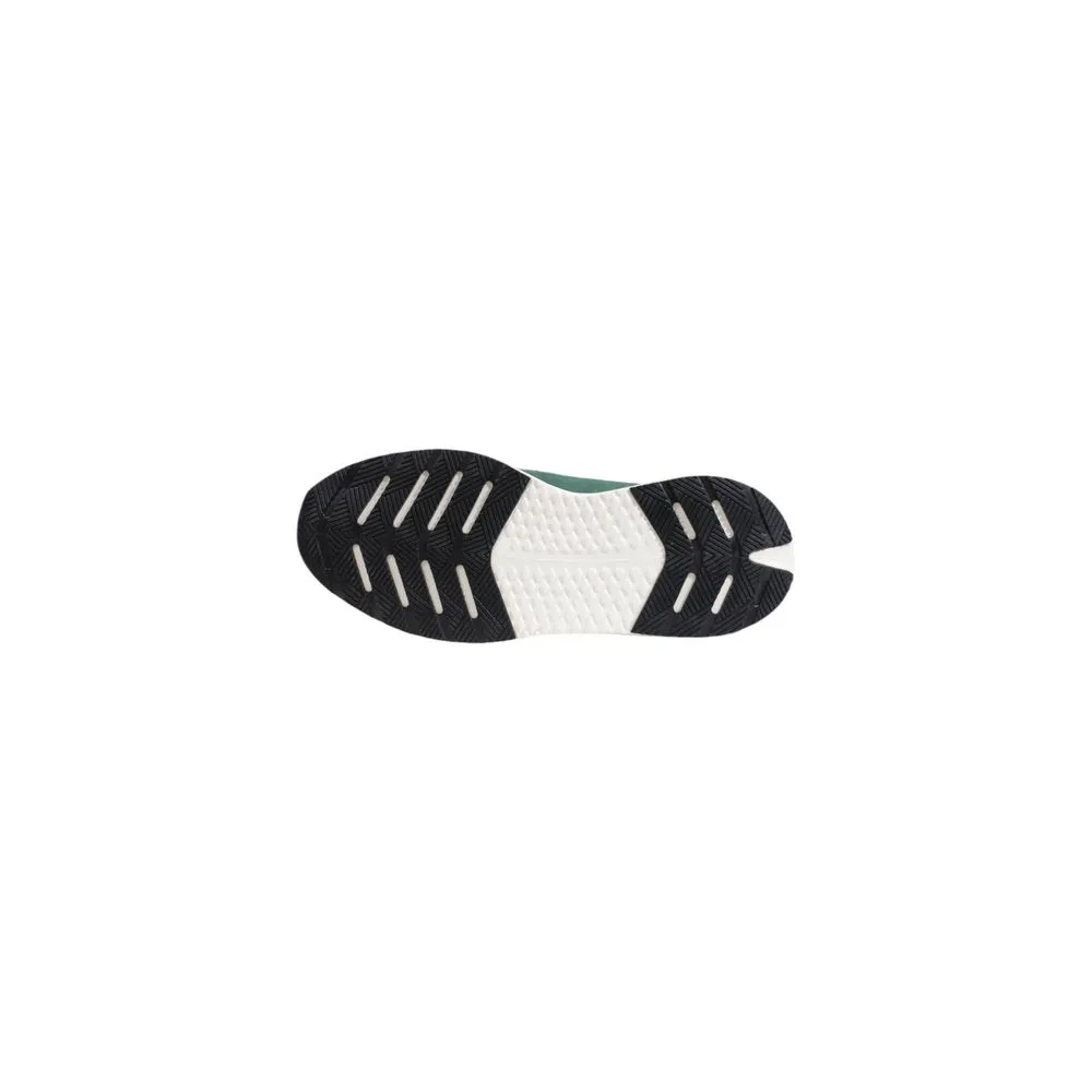 D.A.T.E Men's Green Leather Sneaker