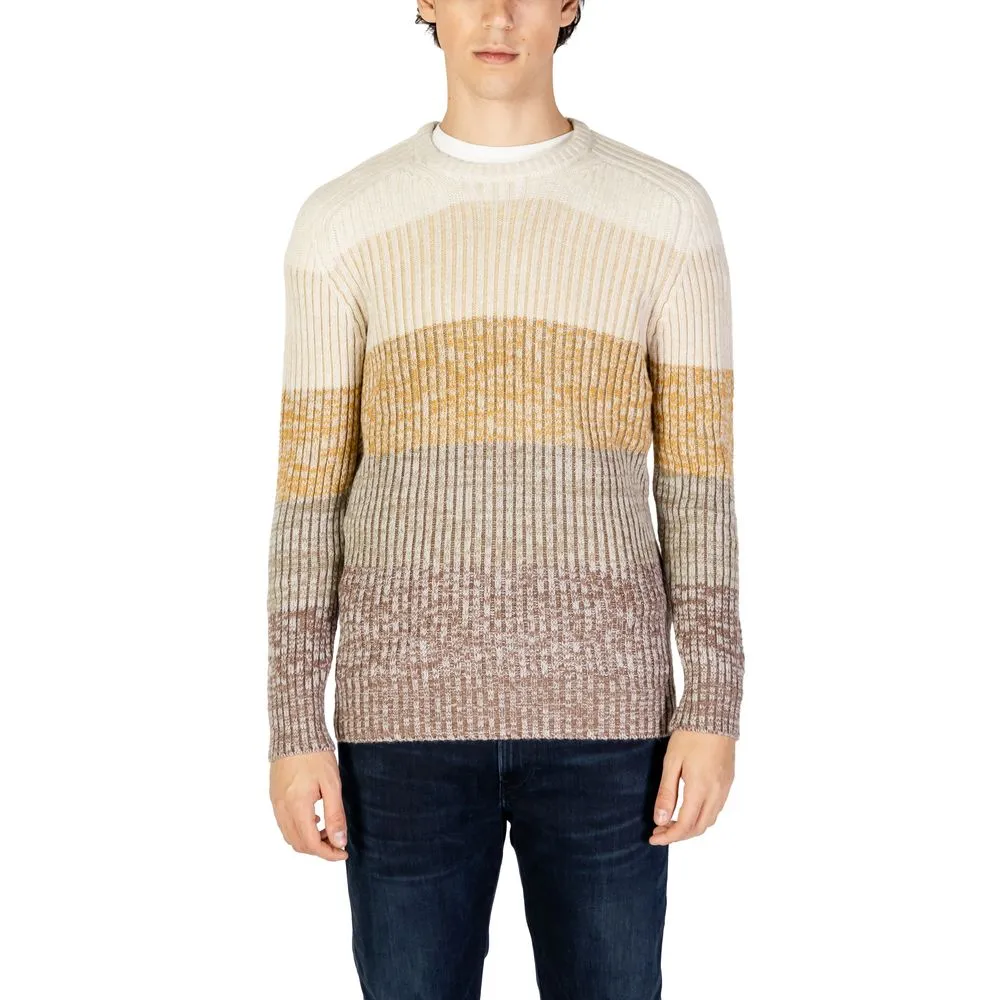 Hydra Clothing Men's Beige Acrylic Sweater