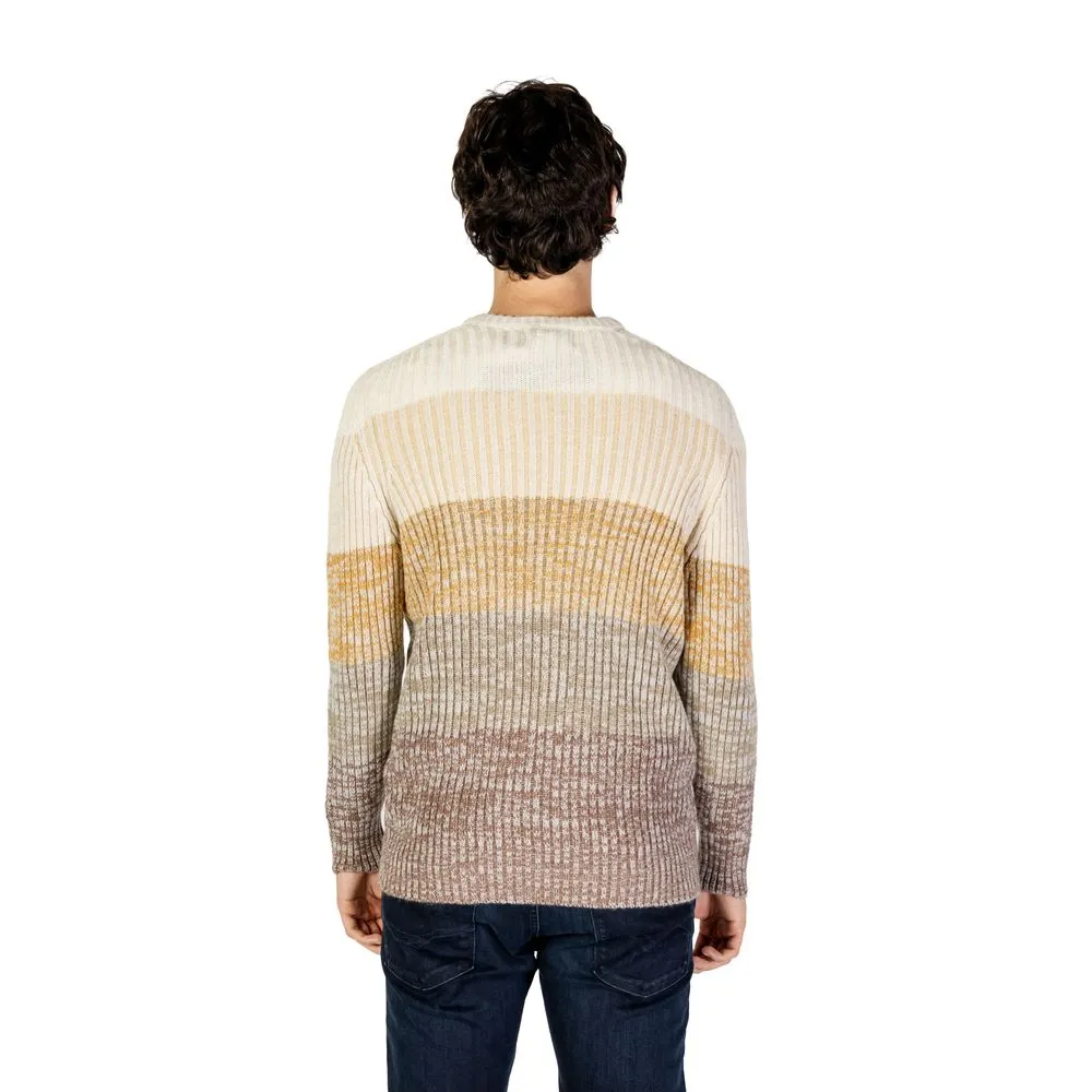 Hydra Clothing Men's Beige Acrylic Sweater