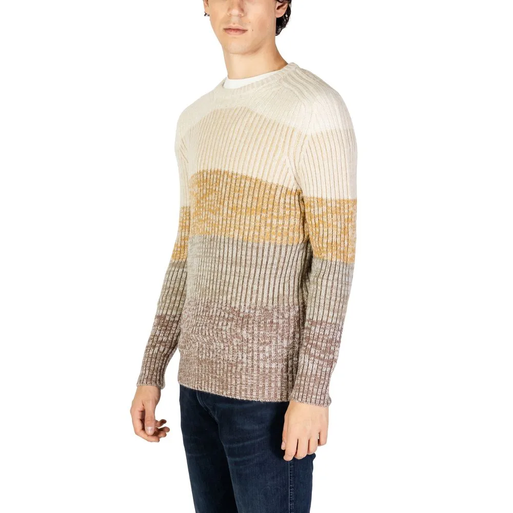 Hydra Clothing Men's Beige Acrylic Sweater