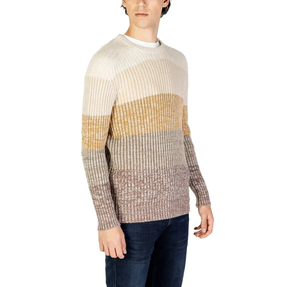 Hydra Clothing Men's Beige Acrylic Sweater