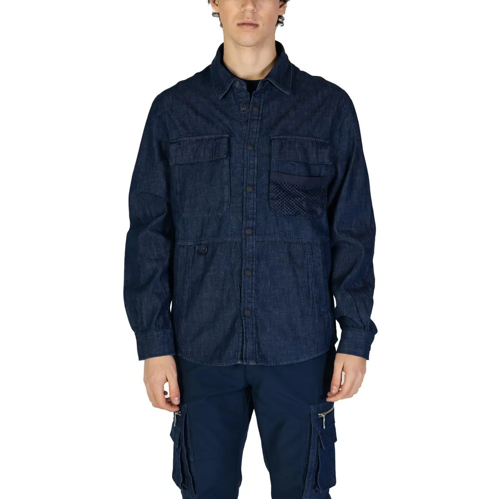 Antony Morato Men's Blue Cotton Shirt
