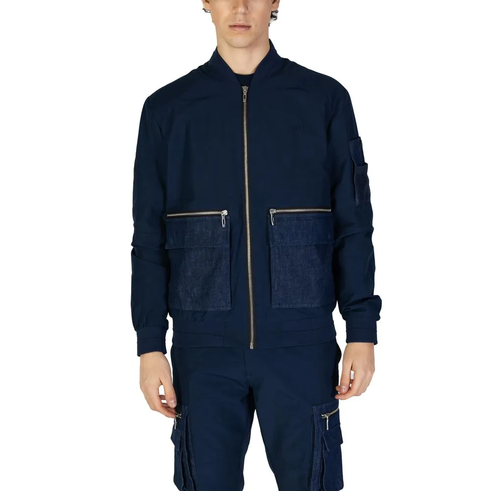 Antony Morato Men's Blue Cotton Jacket