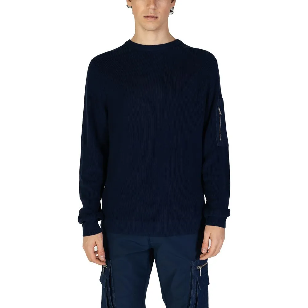 Antony Morato Men's Blue Cotton T-Shirt