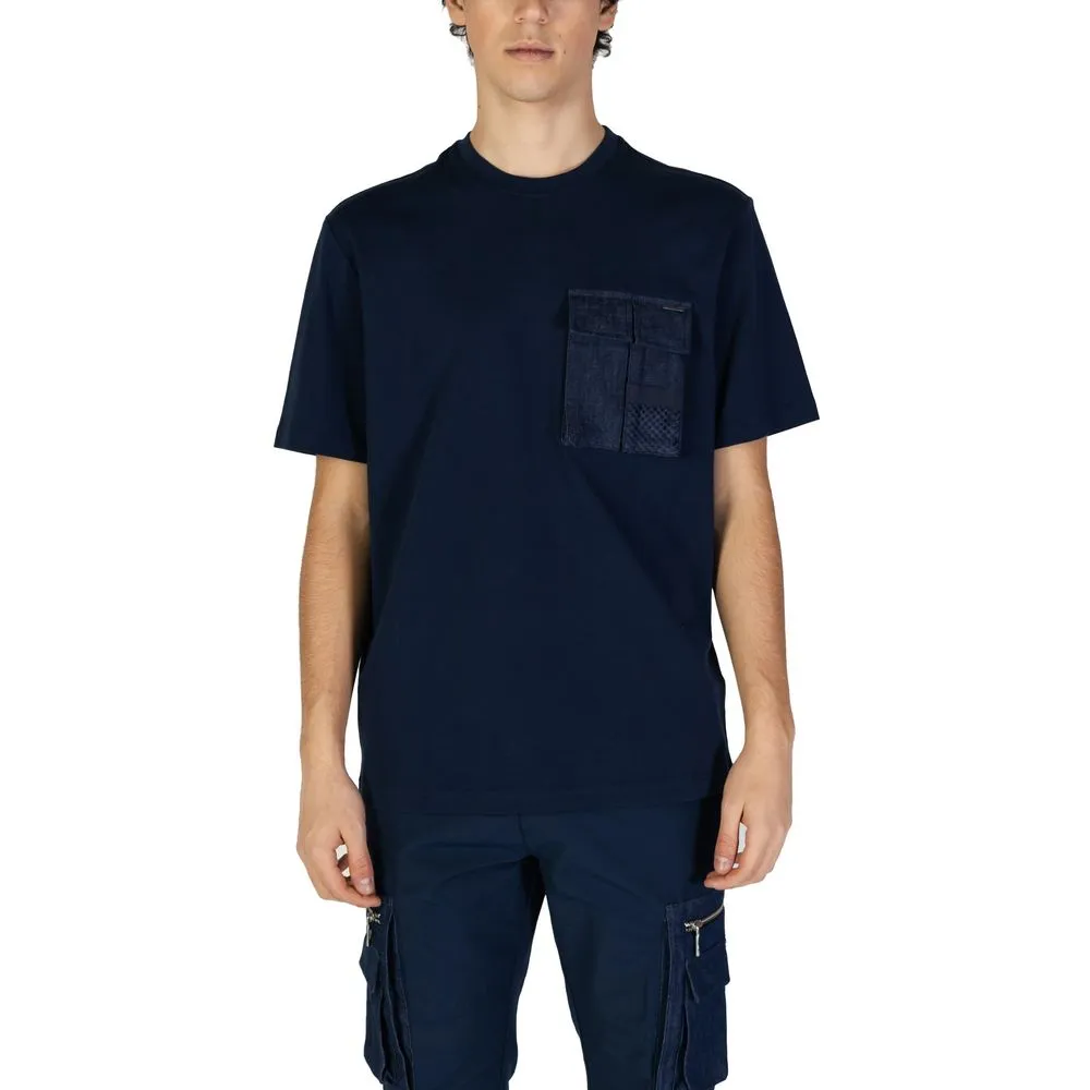 Antony Morato Men's Blue Cotton T-Shirt