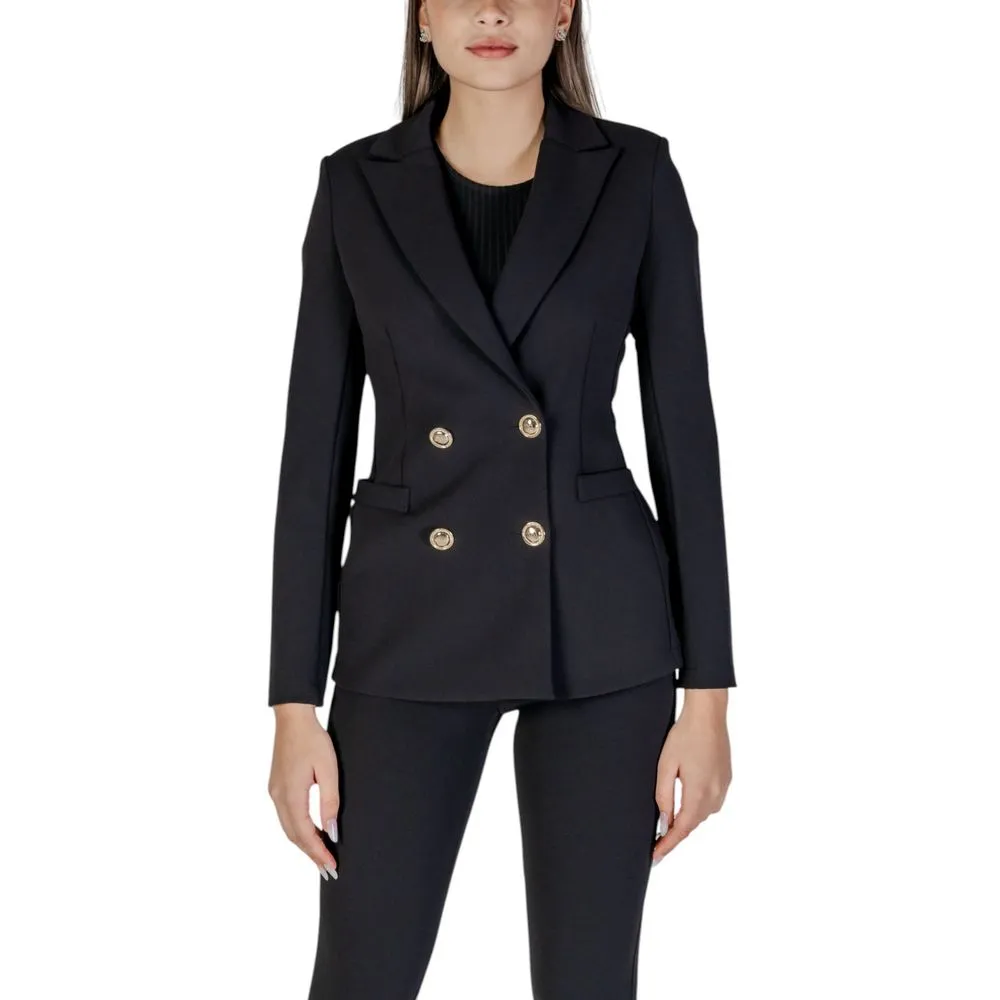 Rinascimento Women's Black Polyester Suits & Blazer