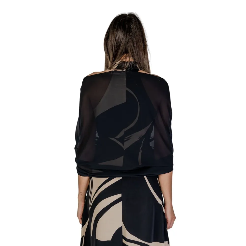 Rinascimento Women's Black Polyester Scarf