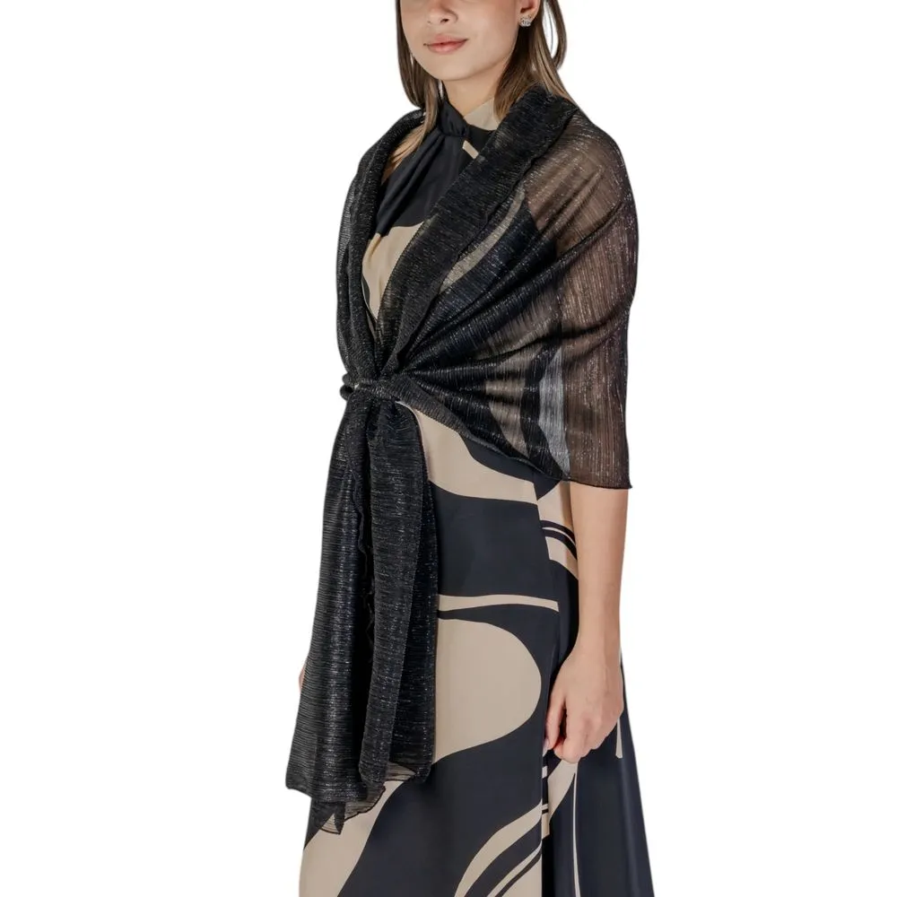 Rinascimento Men's Black Polyester Scarf