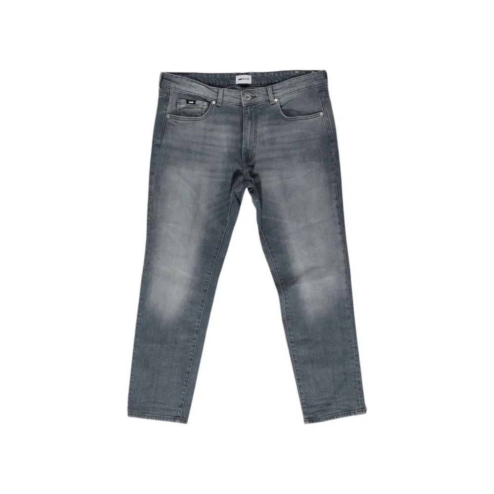 Gas Men's Light Blue Cotton Jeans & Pant