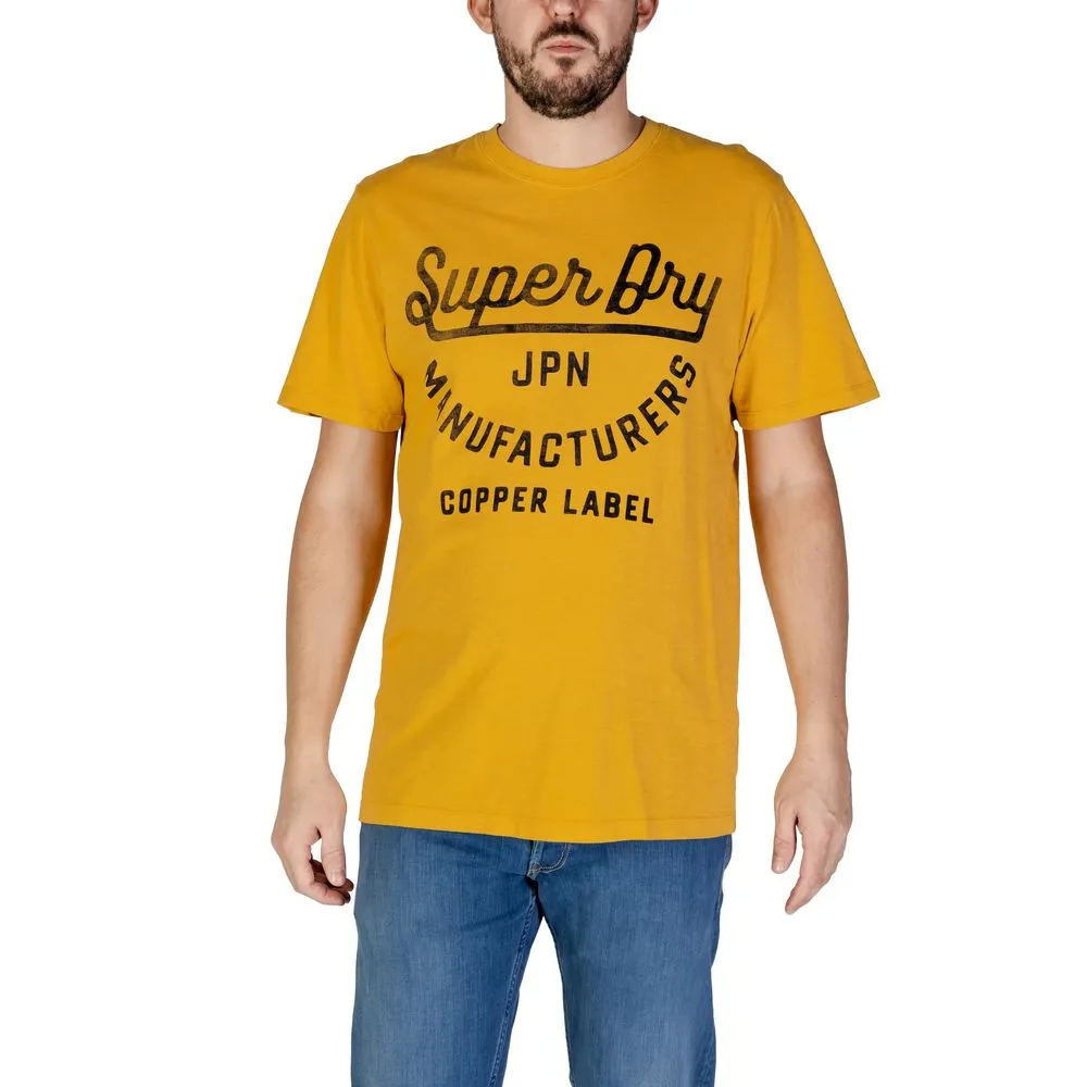Superdry Men's Orange Cotton T-Shirt