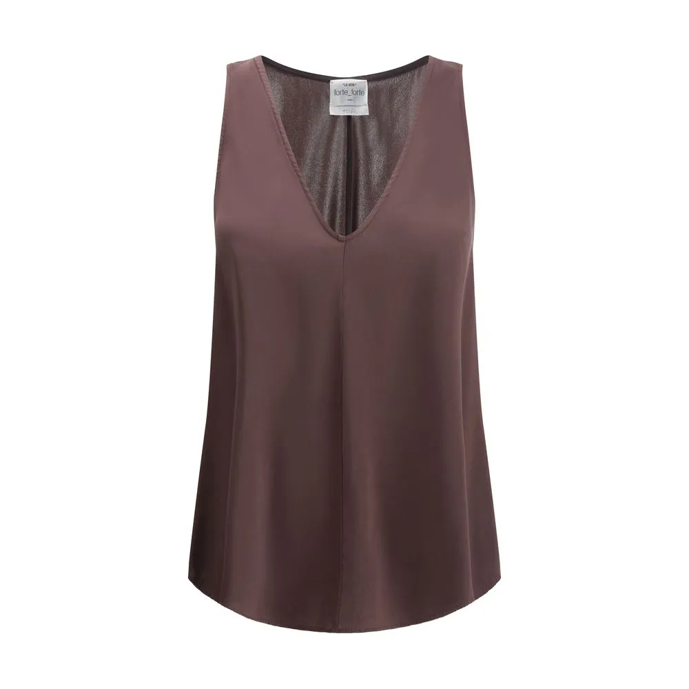 Forte_Forte Women's Satin V-neck Top
