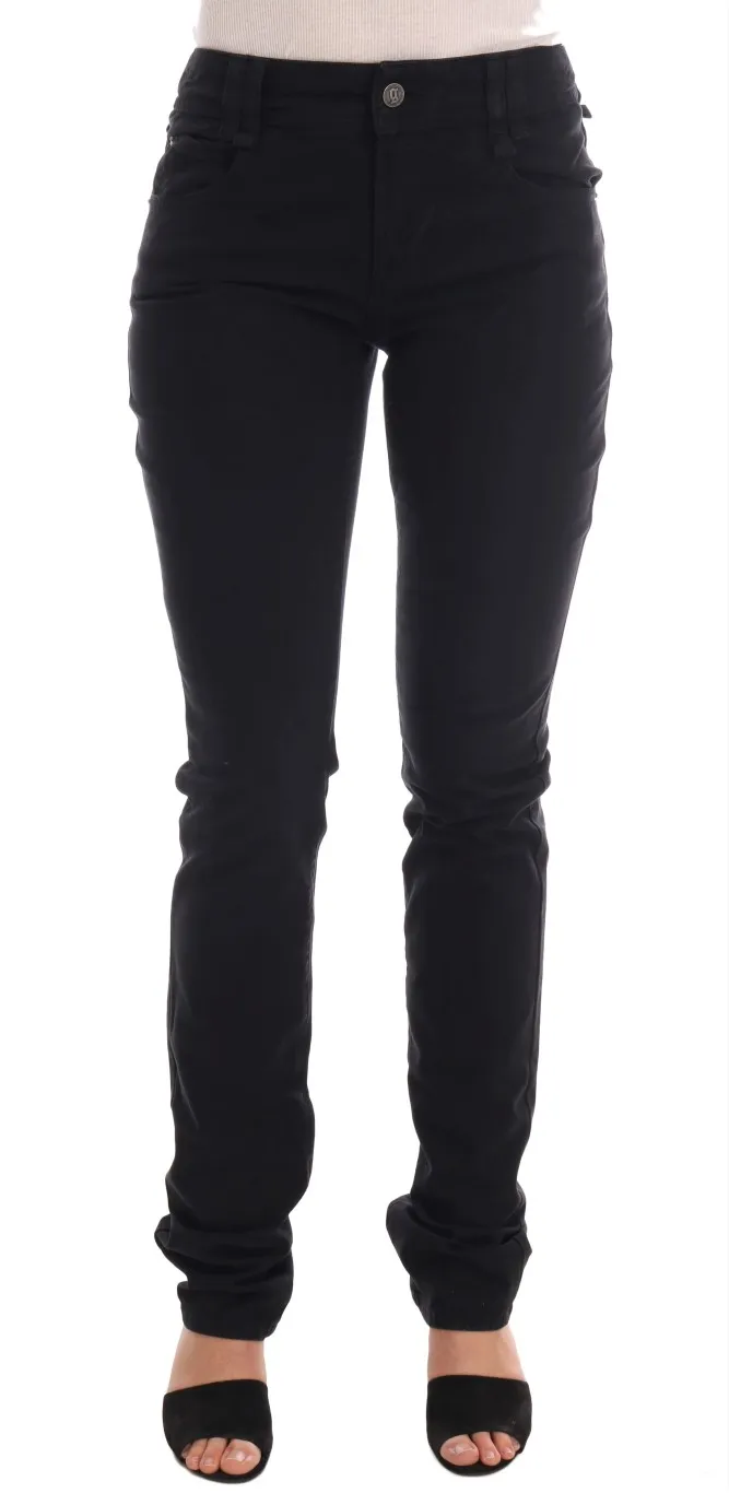 John Galliano Women's Chic Black Regular Fit Denim Jeans