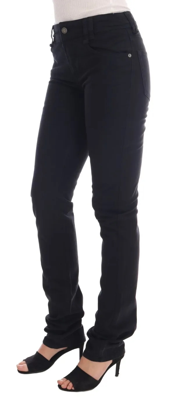 John Galliano Women's Chic Black Regular Fit Denim Jeans