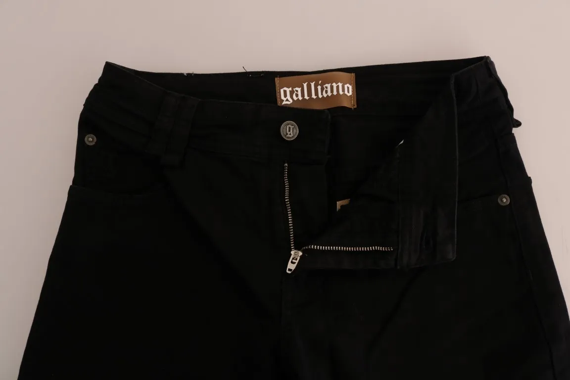 John Galliano Women's Chic Black Regular Fit Denim Jeans