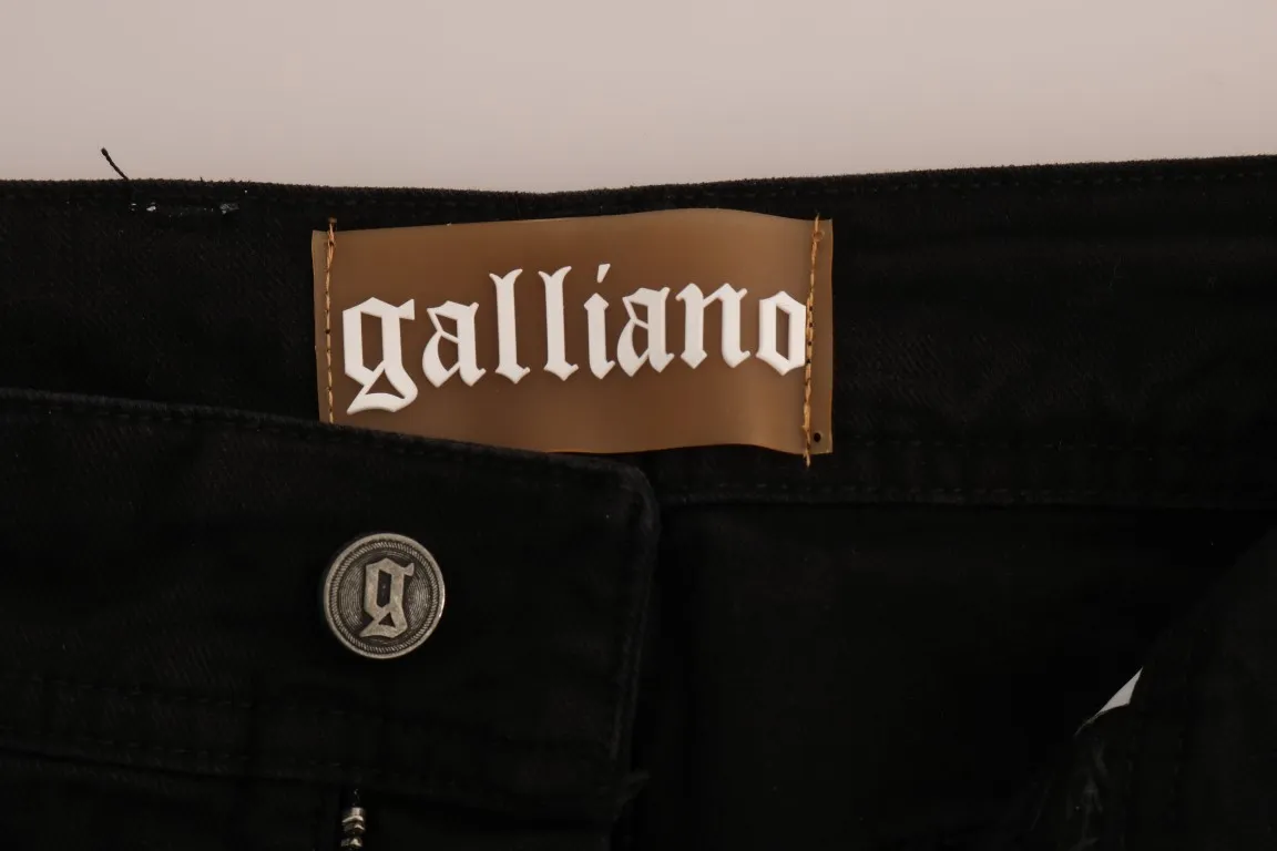 John Galliano Women's Chic Black Regular Fit Denim Jeans