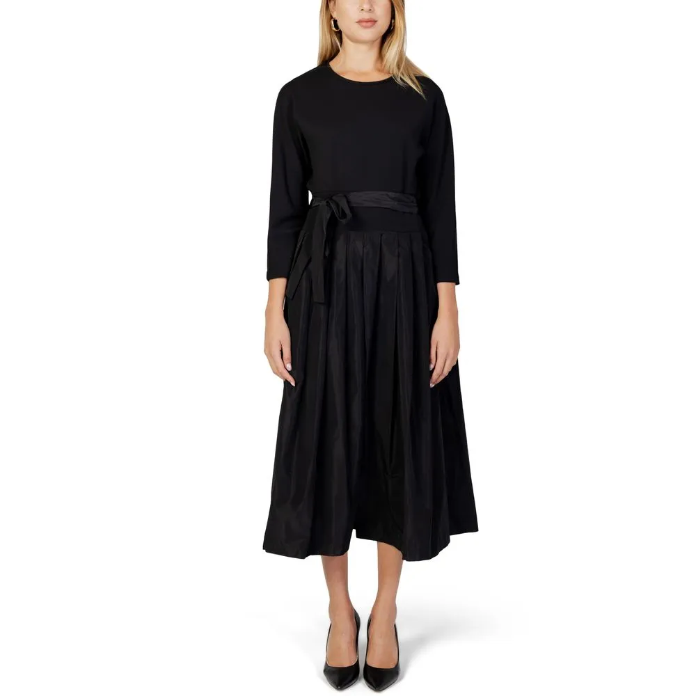 Sandro Ferrone Women's Black Polyester Dress