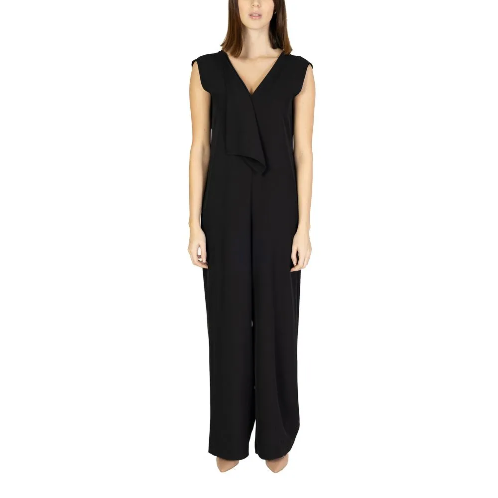 Sandro Ferrone Women's Black Polyester Suits & Blazer