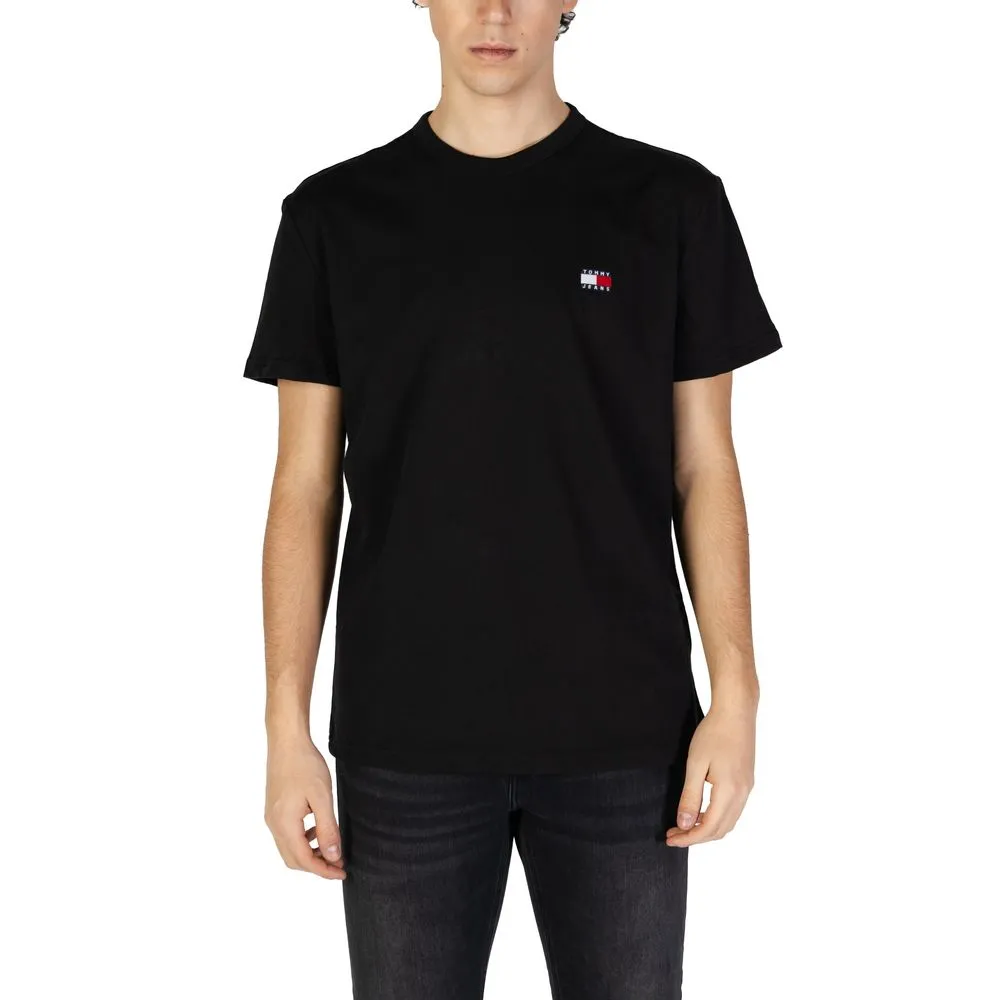 Tommy Hilfiger Jeans Men's Black Cotton Rigenerato T-Shirt