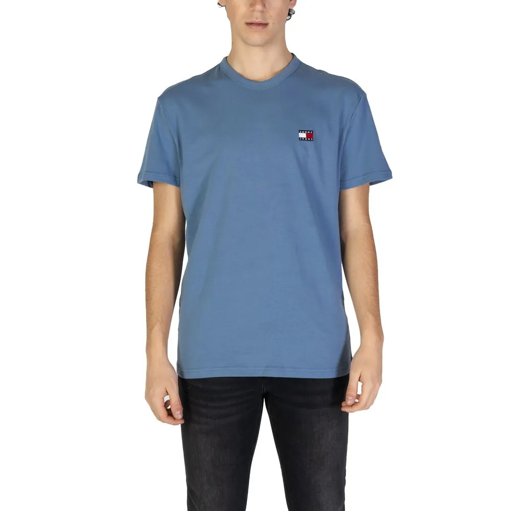 Tommy Hilfiger Jeans Men's Light Blue Cotton Rigenerato T-Shirt