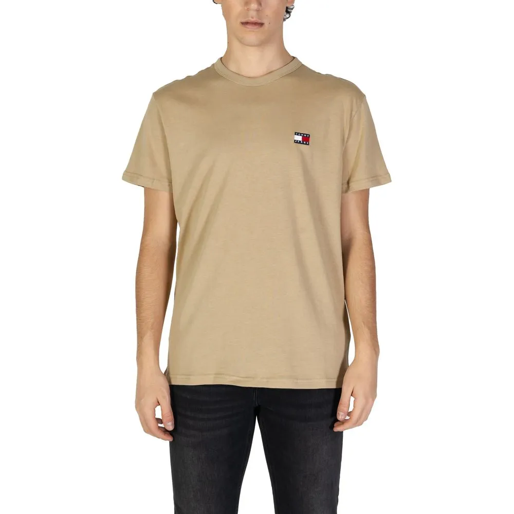 Tommy Hilfiger Jeans Men's Beige Cotton Rigenerato T-Shirt