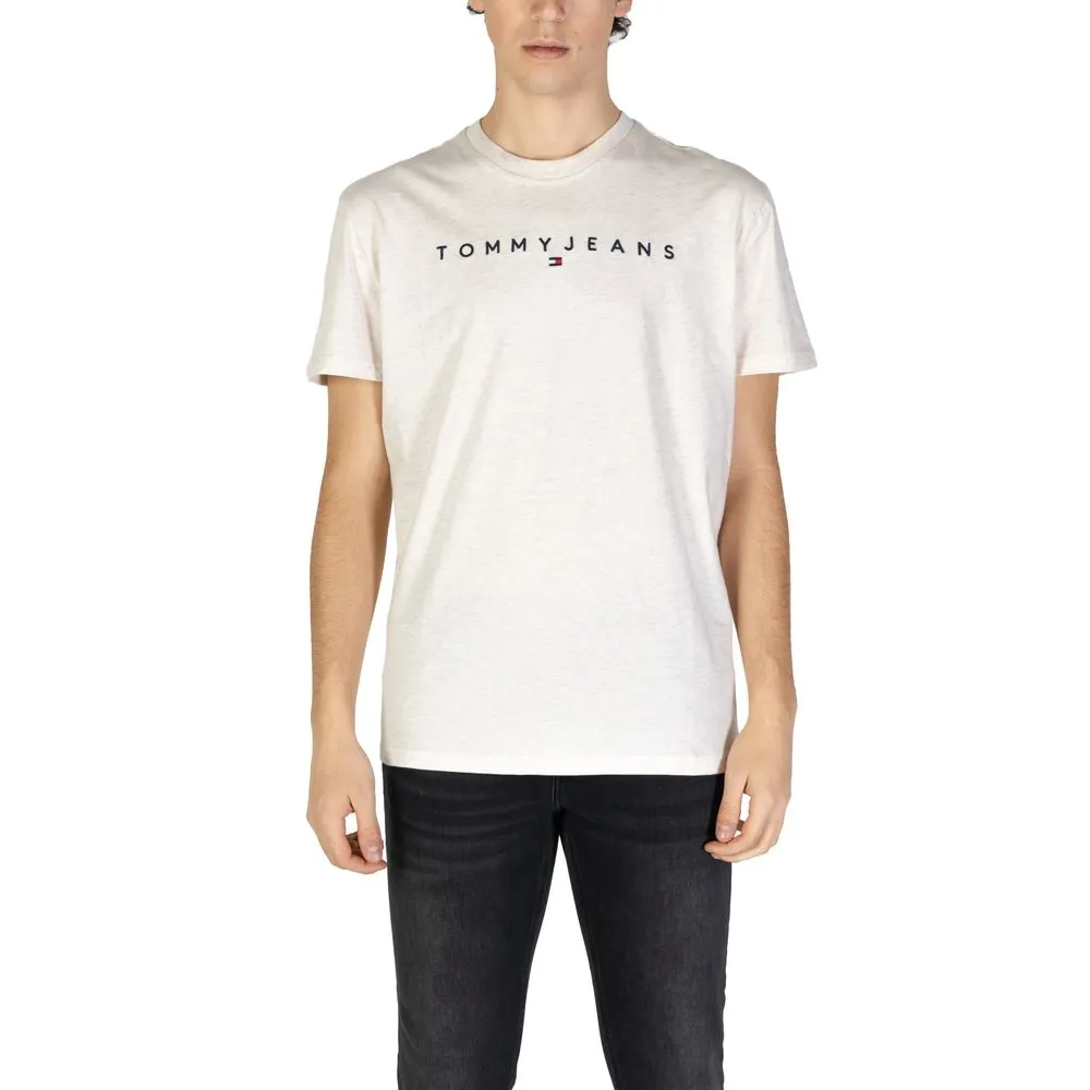 Tommy Hilfiger Jeans Men's Beige Cotton Rigenerato T-Shirt