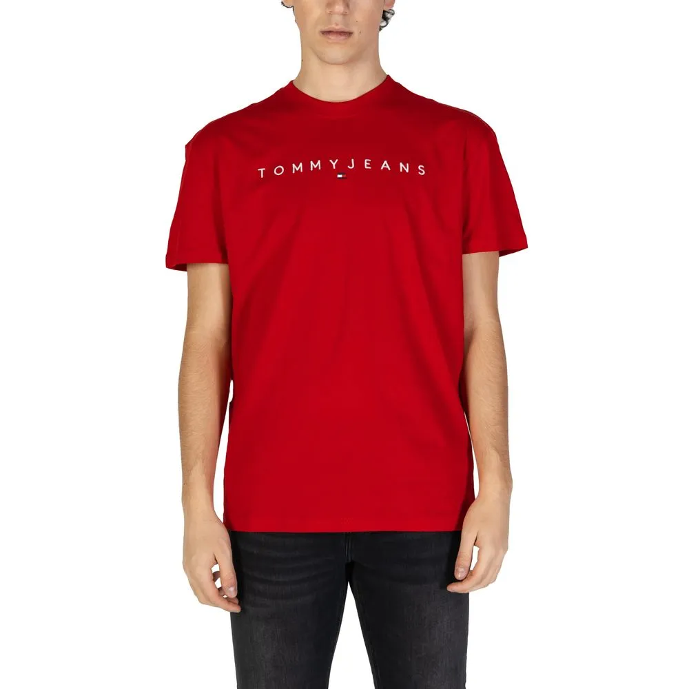 Tommy Hilfiger Jeans Men's Red Cotton Rigenerato T-Shirt