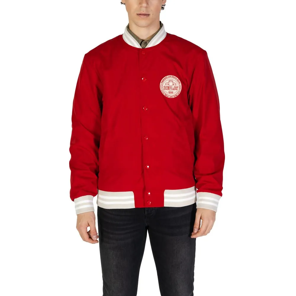 Replay Men's Red Cotton Jacket