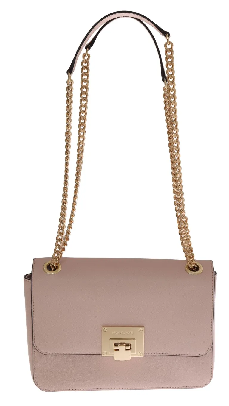 Michael Kors Women's Elegant Ballet Pink Leather Shoulder Bag