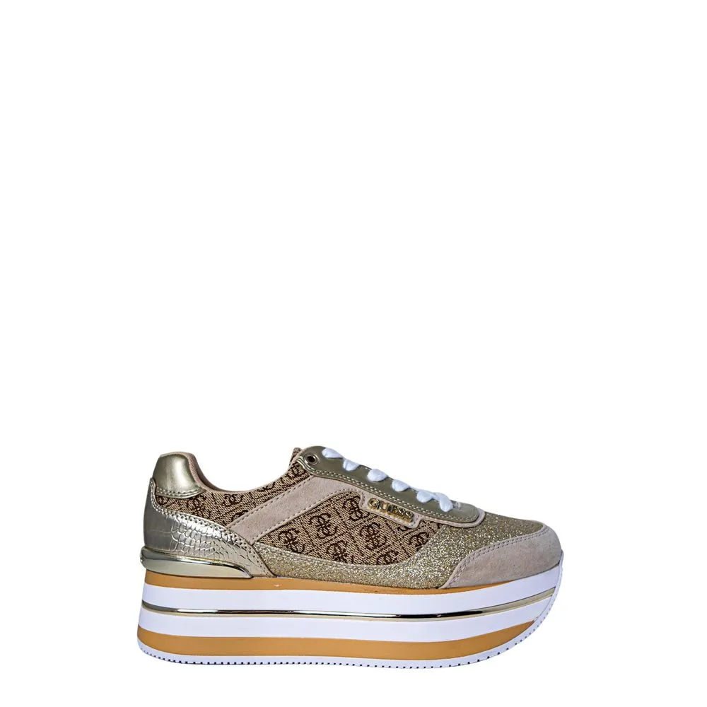 Guess Women's Beige Polyester Sneaker
