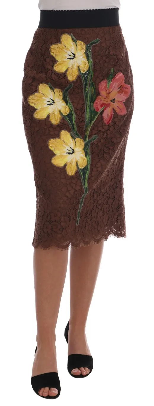 Dolce & Gabbana Women's Embroidered Elegance Pencil Skirt