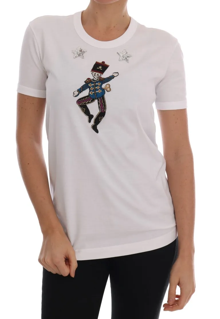 Dolce & Gabbana Women's Sequined Fairy Tale Cotton T-Shirt