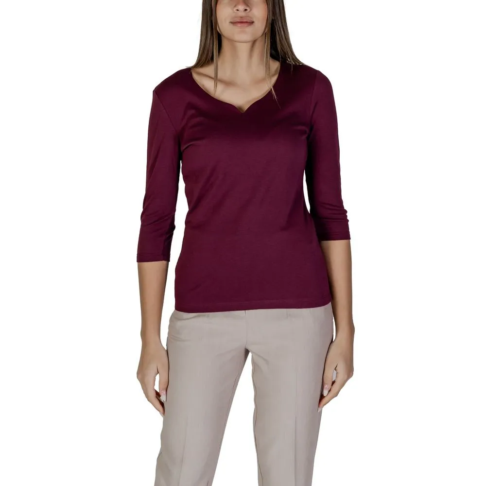 Street One Women's Purple Cotton Tops & T-Shirt