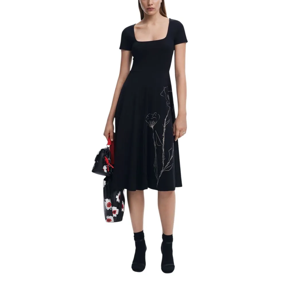 Desigual Women's Black Cotton Dress