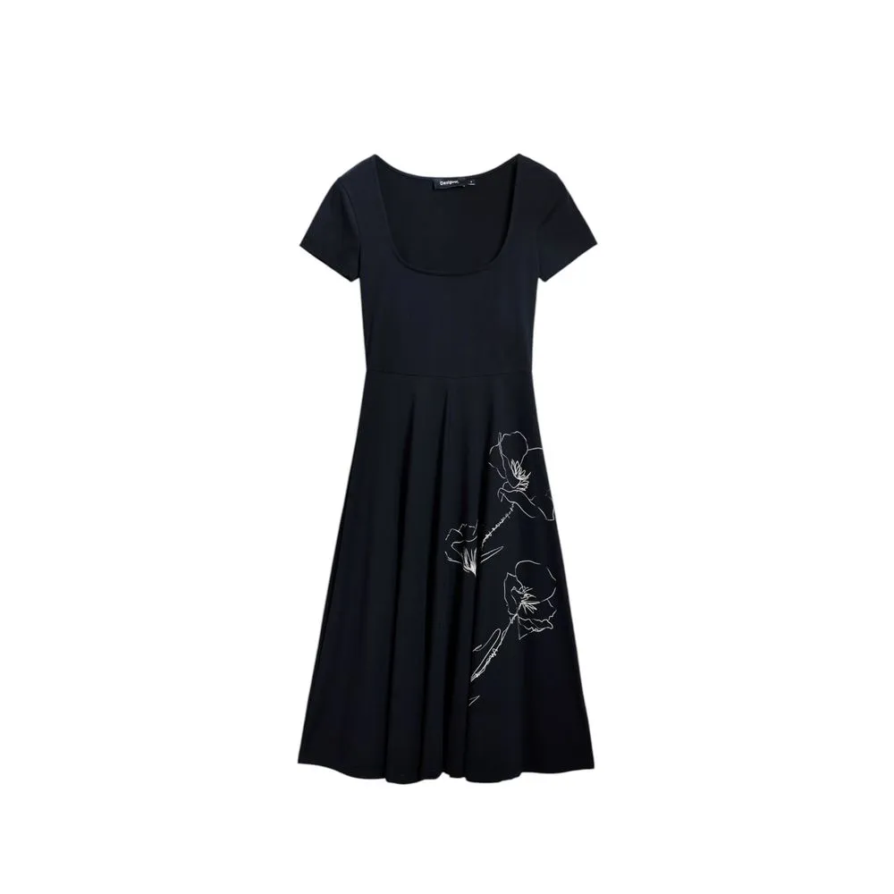 Desigual Women's Black Cotton Dress