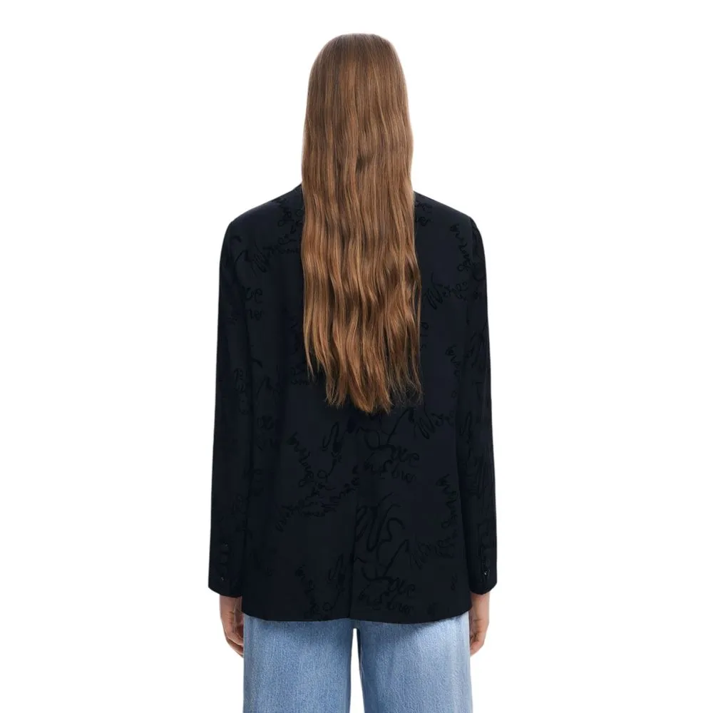 Desigual Women's Black Polyester Suits & Blazer