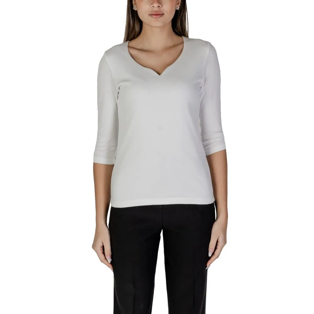 Street One Women's White Cotton Tops & T-Shirt