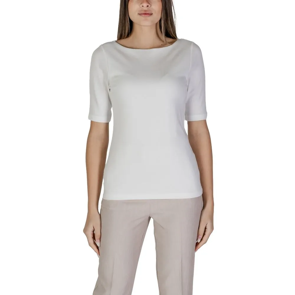Street One Women's White Cotton Tops & T-Shirt