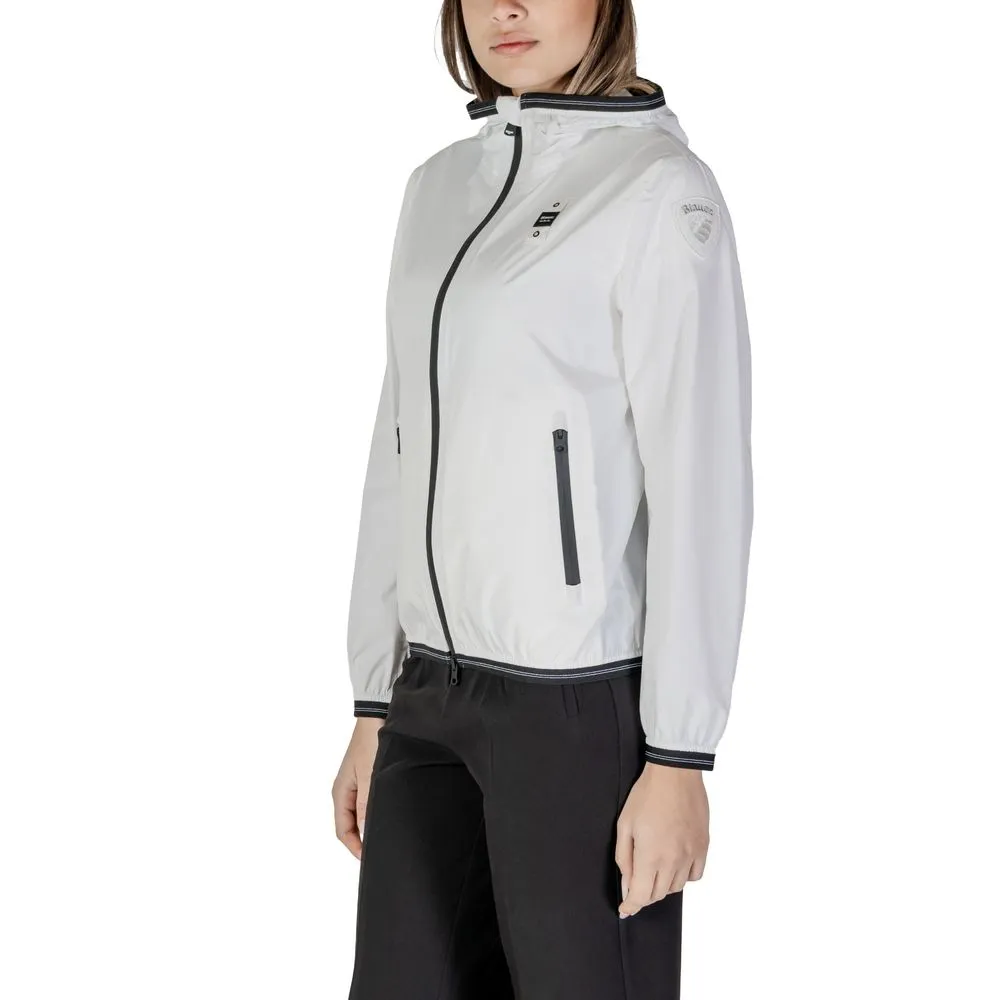 Blauer Women's White Polyamide Jackets & Coat